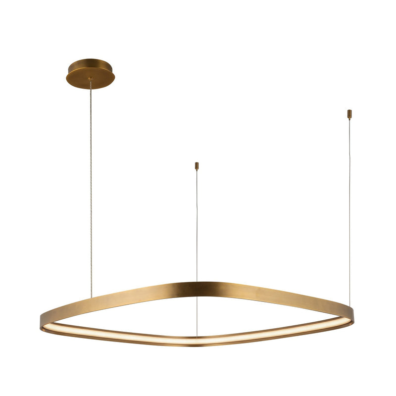 Yukon 31" Pendant in Vintage Brass