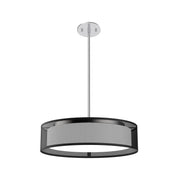 Dalton 16" Pendant in Black Organza