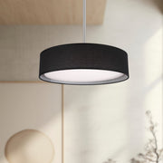 Dalton 16" Pendant in Black Organza