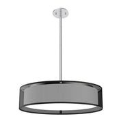 Dalton 20" Pendant in Black Organza