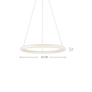 Cumulus Minor 24" Pendant in White
