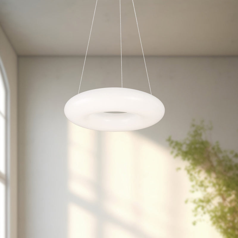 Cumulus 12" Pendant in White