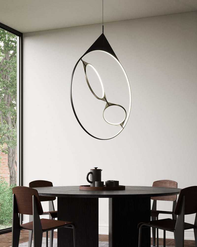 Serif 24" Pendant in Black