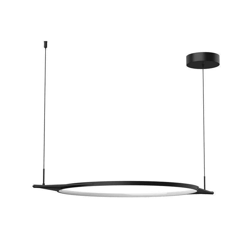 Serif 36" Horizontal Pendant in Black