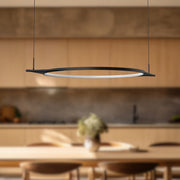 Serif 36" Horizontal Pendant in Black