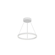 Cerchio 18" Pendant in White