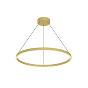 Cerchio 32" Pendant in Brushed Gold