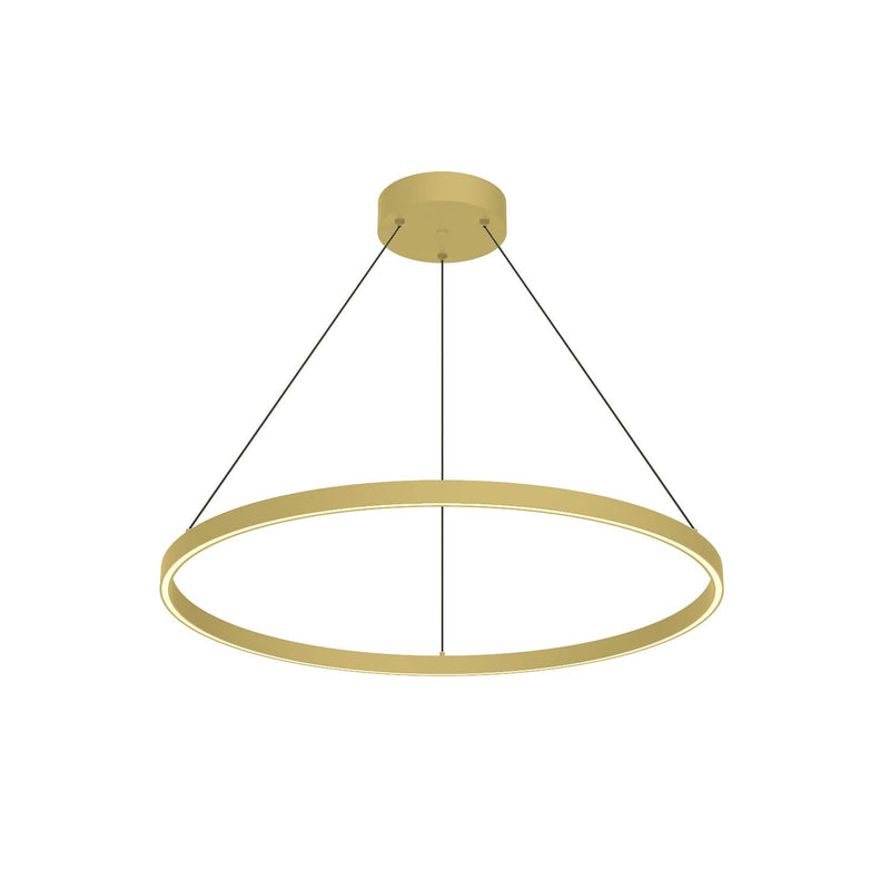 Cerchio 32" Pendant in Brushed Gold