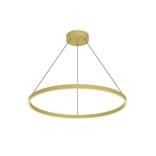Cerchio 32" Pendant in Brushed Gold