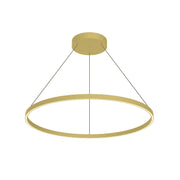 Cerchio 36" Pendant in Brushed Gold