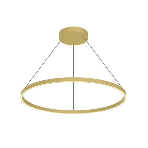 Cerchio 36" Pendant in Brushed Gold