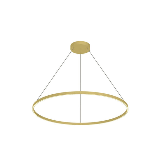 Cerchio 48" Pendant in Brushed Gold