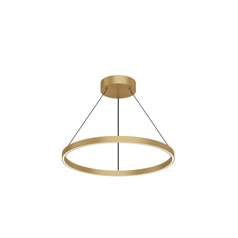 Cerchio 24" Up/Down Pendant in Brushed Gold