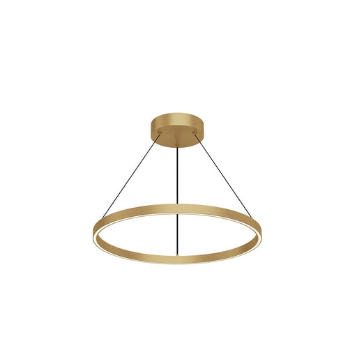 Cerchio 24" Up/Down Pendant in Brushed Gold