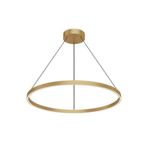 Cerchio 32" Up/Down Pendant in Brushed Gold