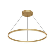 Cerchio 36" Up/Down Pendant in Brushed Gold