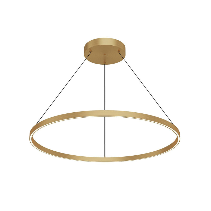 Cerchio 36" Up/Down Pendant in Brushed Gold