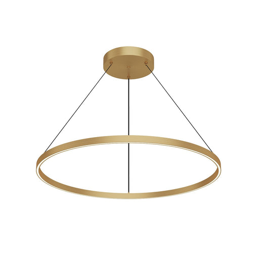 Cerchio 36" Up/Down Pendant in Brushed Gold