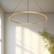 Cerchio 36" Up/Down Pendant in Brushed Gold