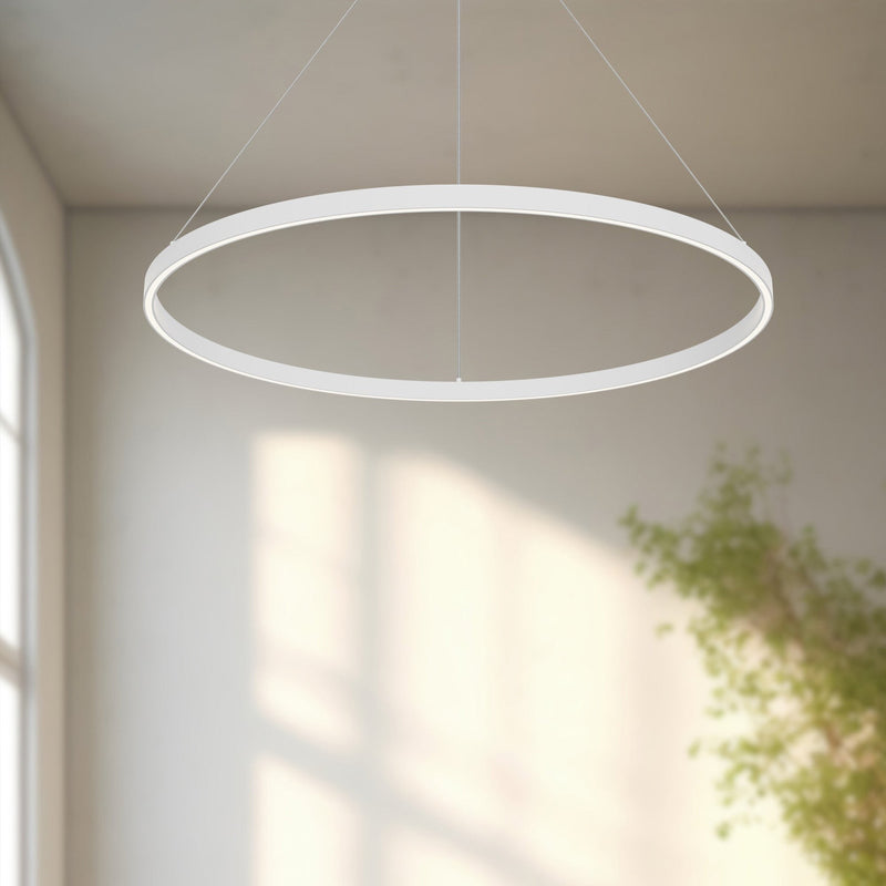Cerchio 36" Up/Down Pendant in White