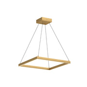 Piazza 24" Pendant in Brushed Gold