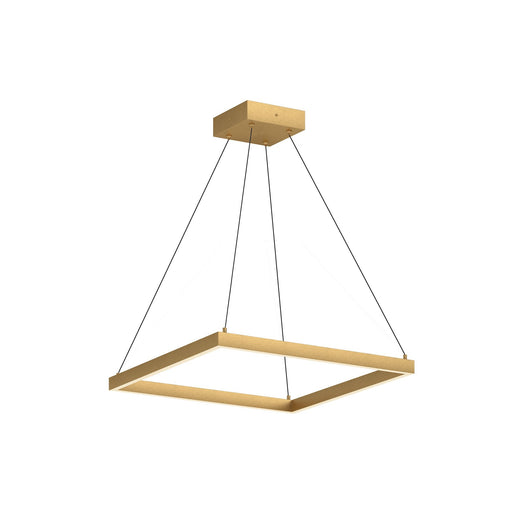 Piazza 24" Pendant in Brushed Gold
