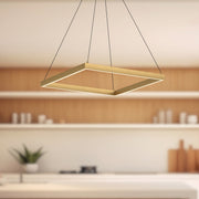 Piazza 24" Pendant in Brushed Gold