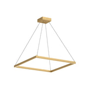Piazza 32" Pendant in Brushed Gold