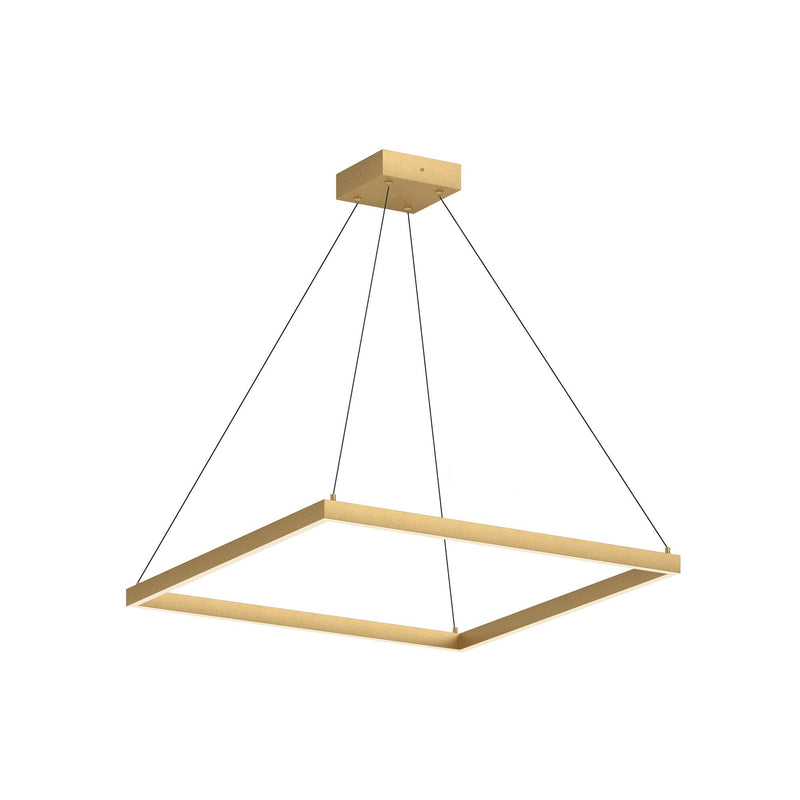 Piazza 32" Pendant in Brushed Gold