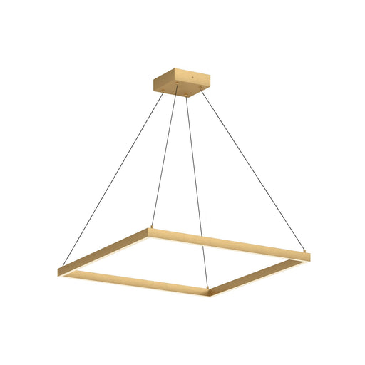 Piazza 32" Pendant in Brushed Gold
