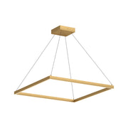 Piazza 36" Pendant in Brushed Gold