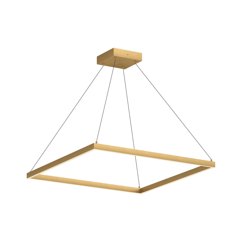 Piazza 36" Pendant in Brushed Gold