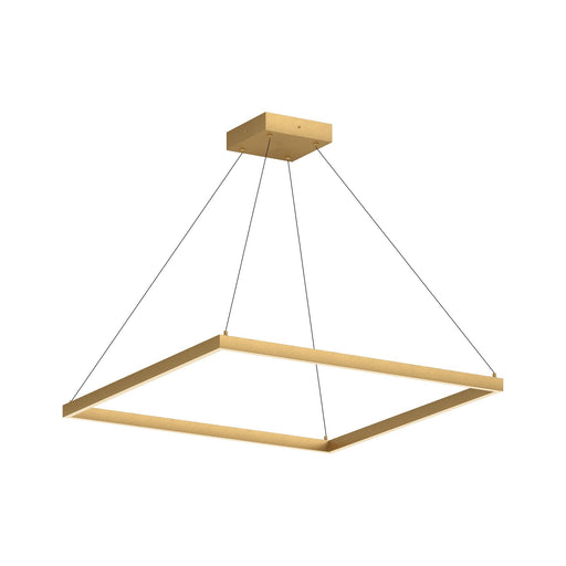 Piazza 36" Pendant in Brushed Gold