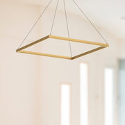 Piazza 36" Pendant in Brushed Gold