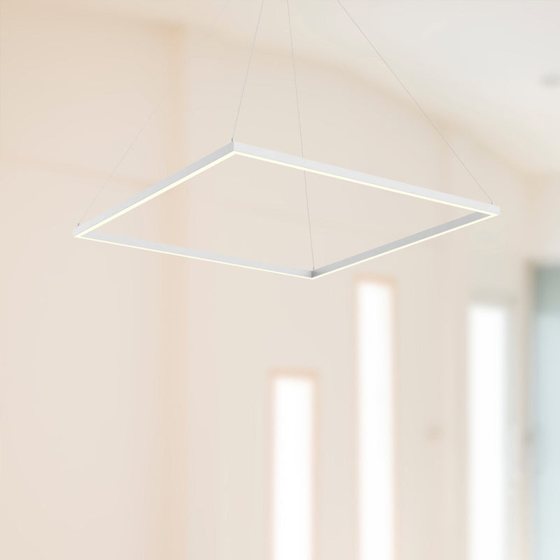 Piazza 36" Pendant in White