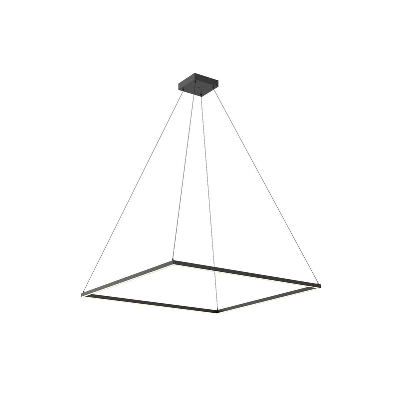 Piazza 48" Square Pendant in Black