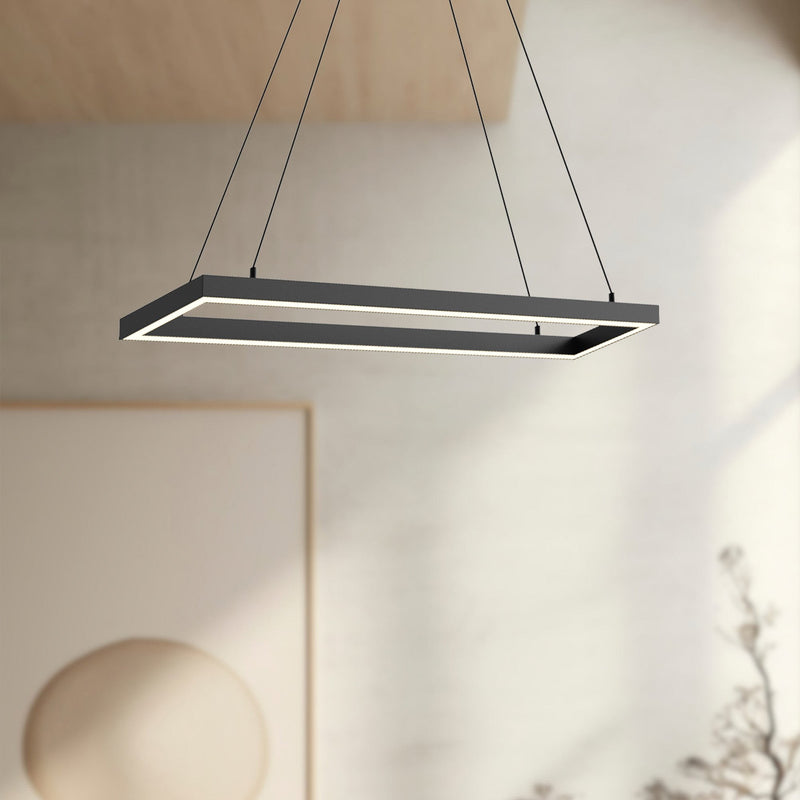Piazza 30" Linear Pendant in Black
