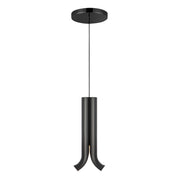 Husk 9" Mini Pendant in Glossy Black