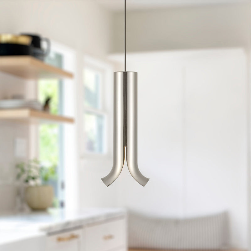 Husk 9" Mini Pendant in Polished Nickel