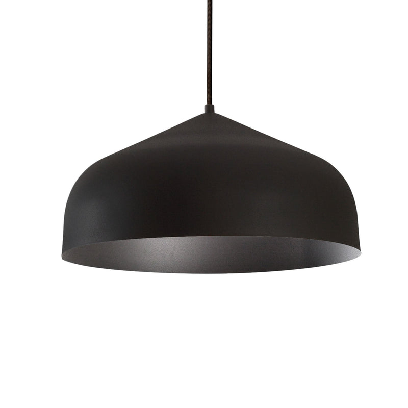 Helena 17" Integrated LED Pendant in Black/Black