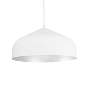 Helena 17" Integrated LED Pendant in White/Silver