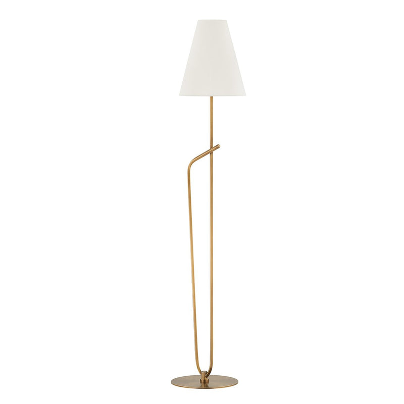 Pearce Floor Lamp in Patina Brass