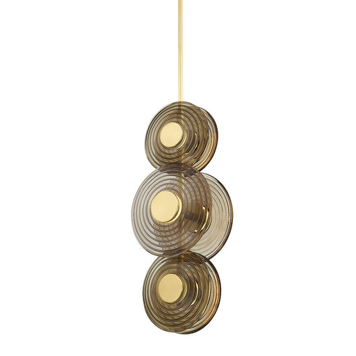 Griston 6-Light Pendant in Aged Brass
