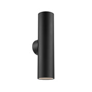 Pillar 24" Outdoor Wall Sconce in Black