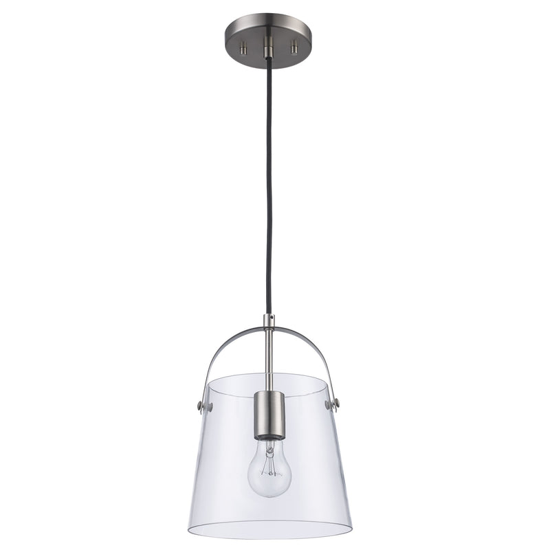 Curry 8" x 10.5" Mini Pendant in Brushed Nickel