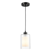 Modesto 1-Light 5.25" Mini Pendant in Black
