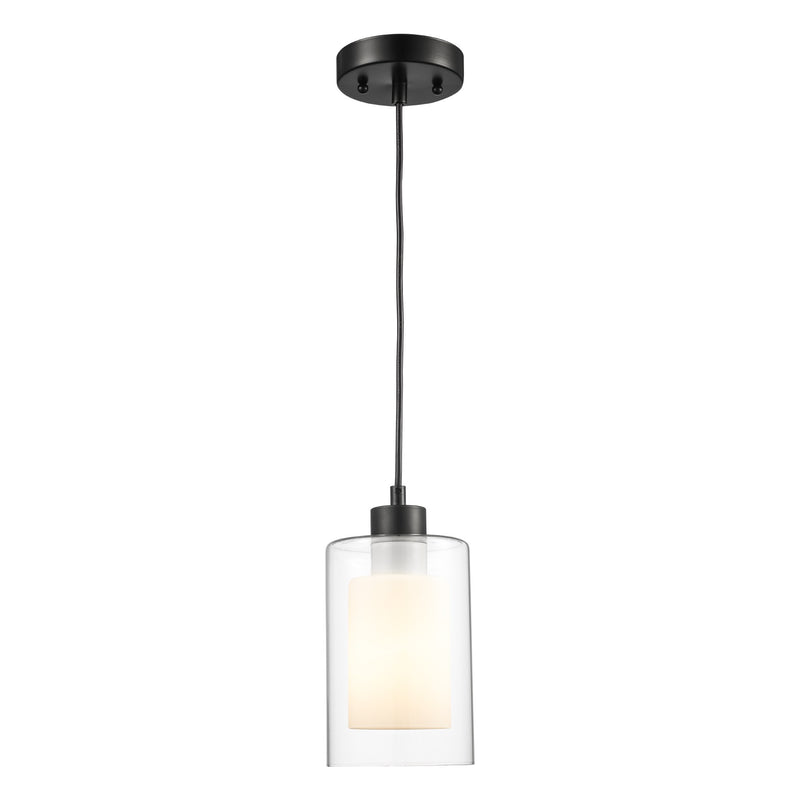 Modesto 1-Light 5.25" Mini Pendant in Black