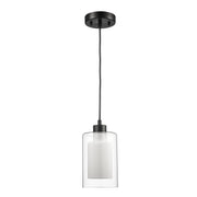 Modesto 1-Light 5.25" Mini Pendant in Black