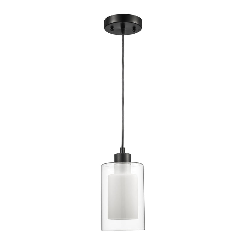 Modesto 1-Light 5.25" Mini Pendant in Black