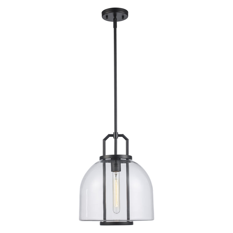 Rhapsody 1-Light 11.75" Pendant in Black